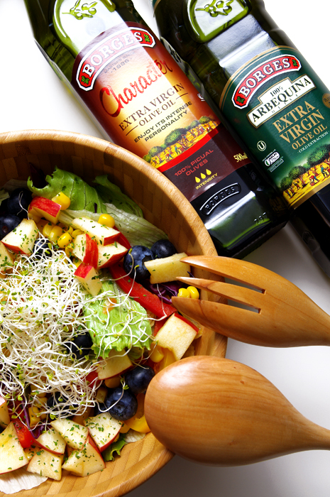 橄欖油推薦食譜: 野蔬鮮果沙拉